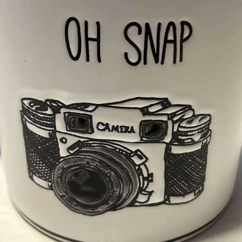 Oh Snap Camera Ceramic Stoneware Mug Cup Spectrum Designz Blue Sky 20 Oz Coffee - Picture 2 of 8
